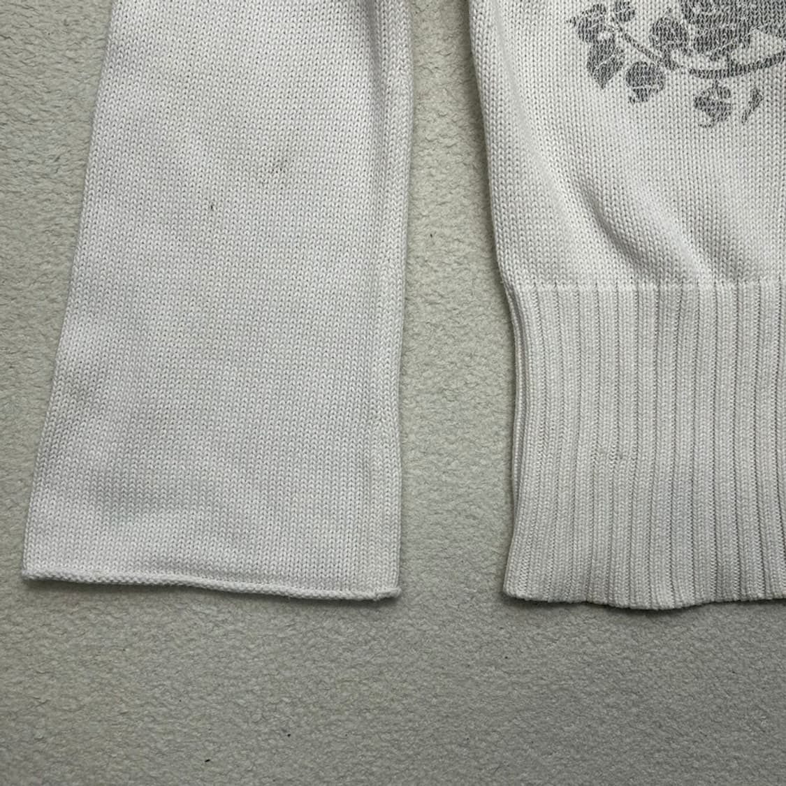 디케이엔와이 진스 화이트 크롭 후드 집업 스웨터 M 상품이미지3