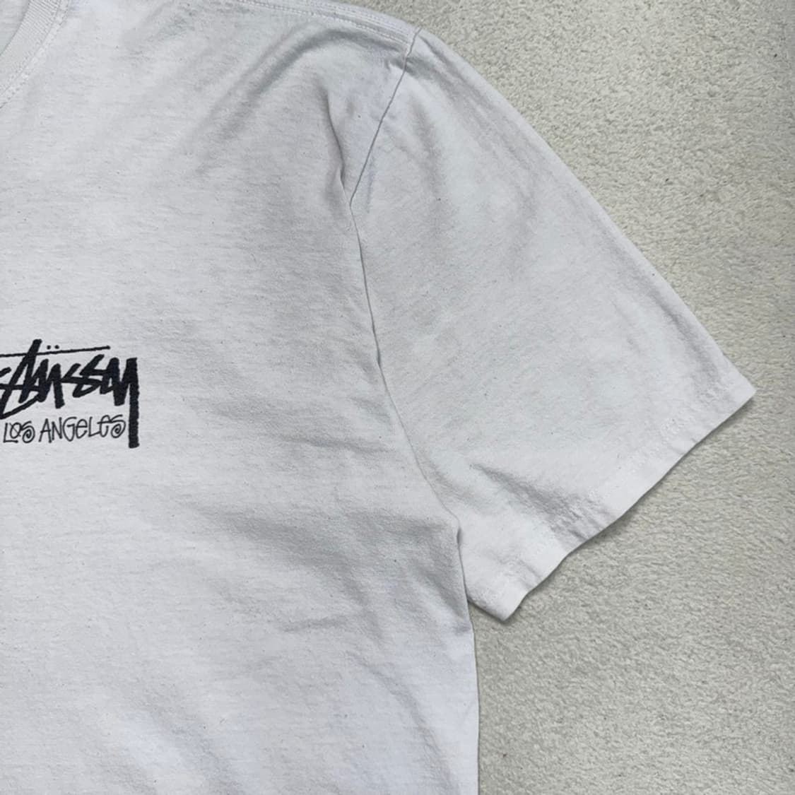STUSSY LOS ANGELES 그래픽 반팔 티 화이트 XL 상품이미지5