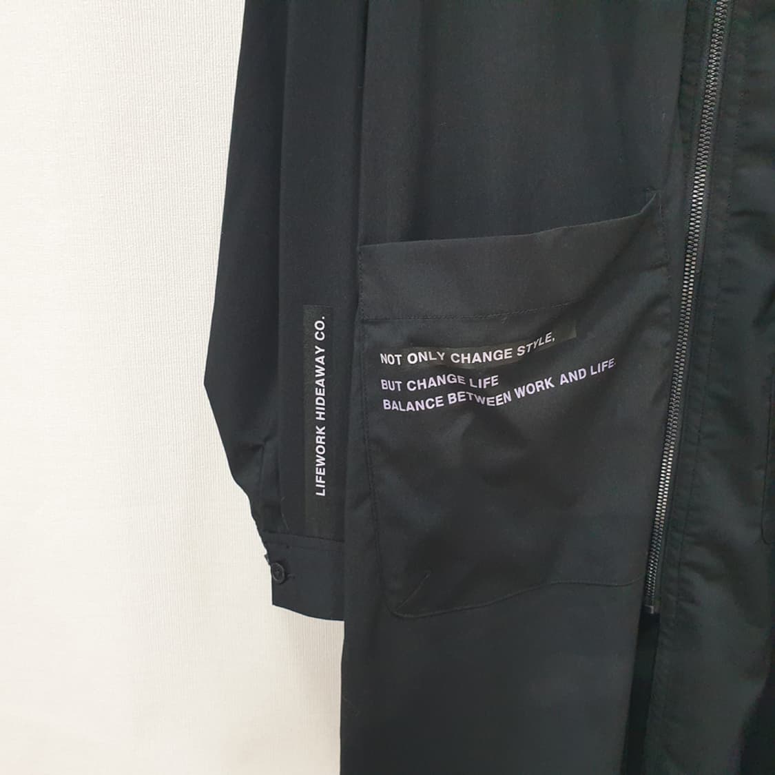 라이프워크 롱기장 후드 집업 셔츠 F 상품이미지4