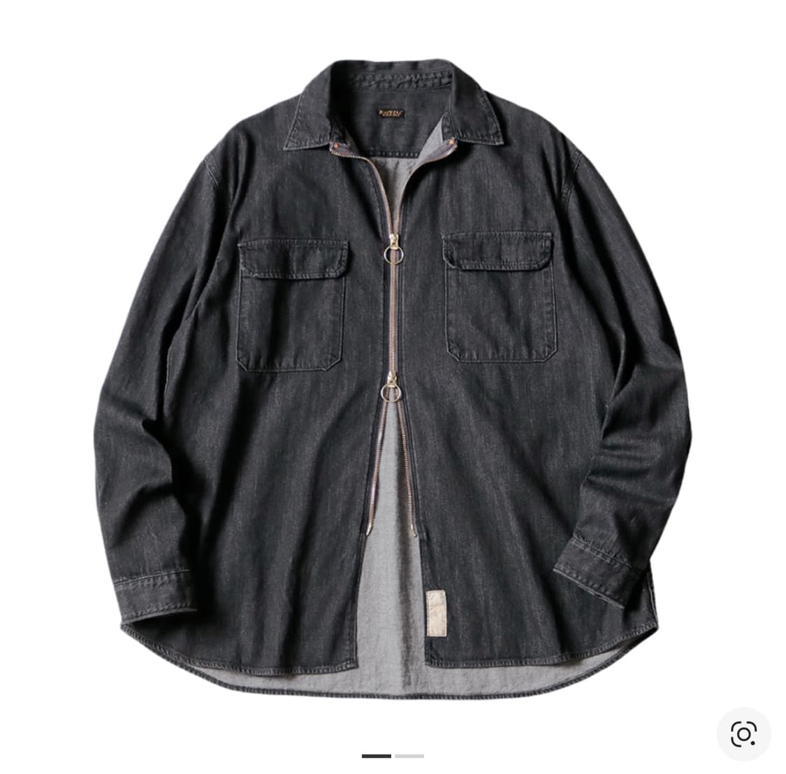캐피탈 8온즈 블랙 X 키나리 데님 드리즐러 워크 셔츠 블랙 키나리 XL 상품이미지1