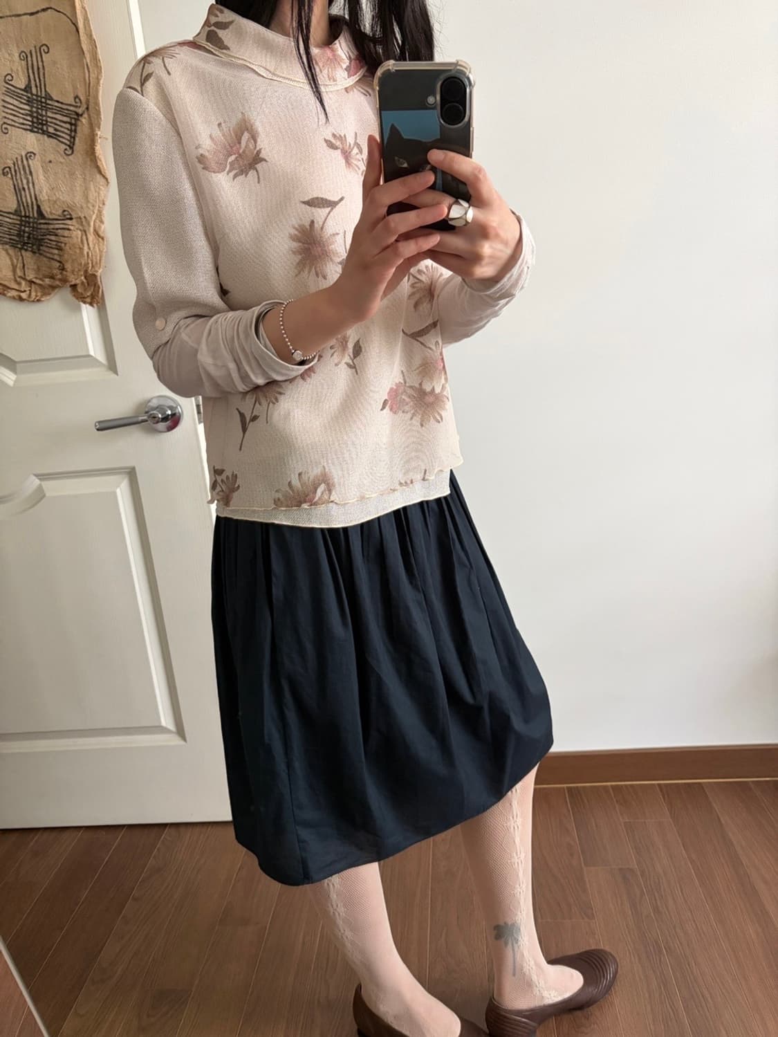 flower patterned top 상품이미지2