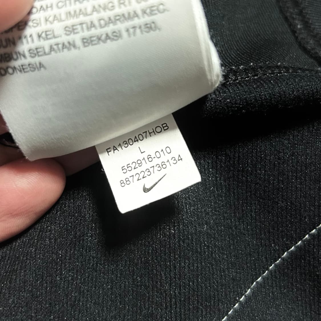 [L] Nike 나이키 검/흰 스우시 져지 상품이미지6