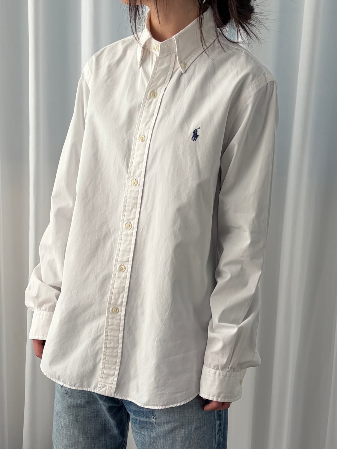 [S]폴로 랄프로렌 화이트 포플린 셔츠 상품이미지3