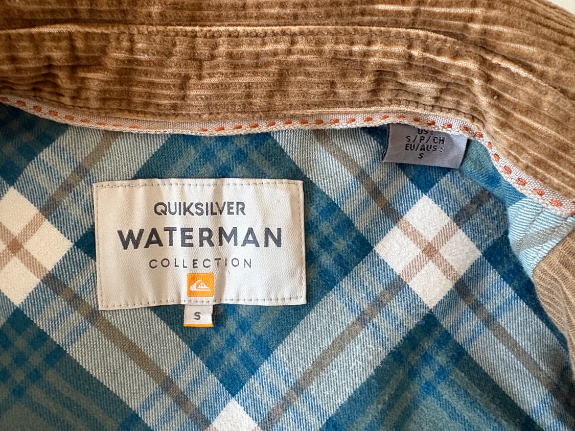 퀵실버 Quiksilver Waterman 코듀로이 셔츠 S 상품이미지5