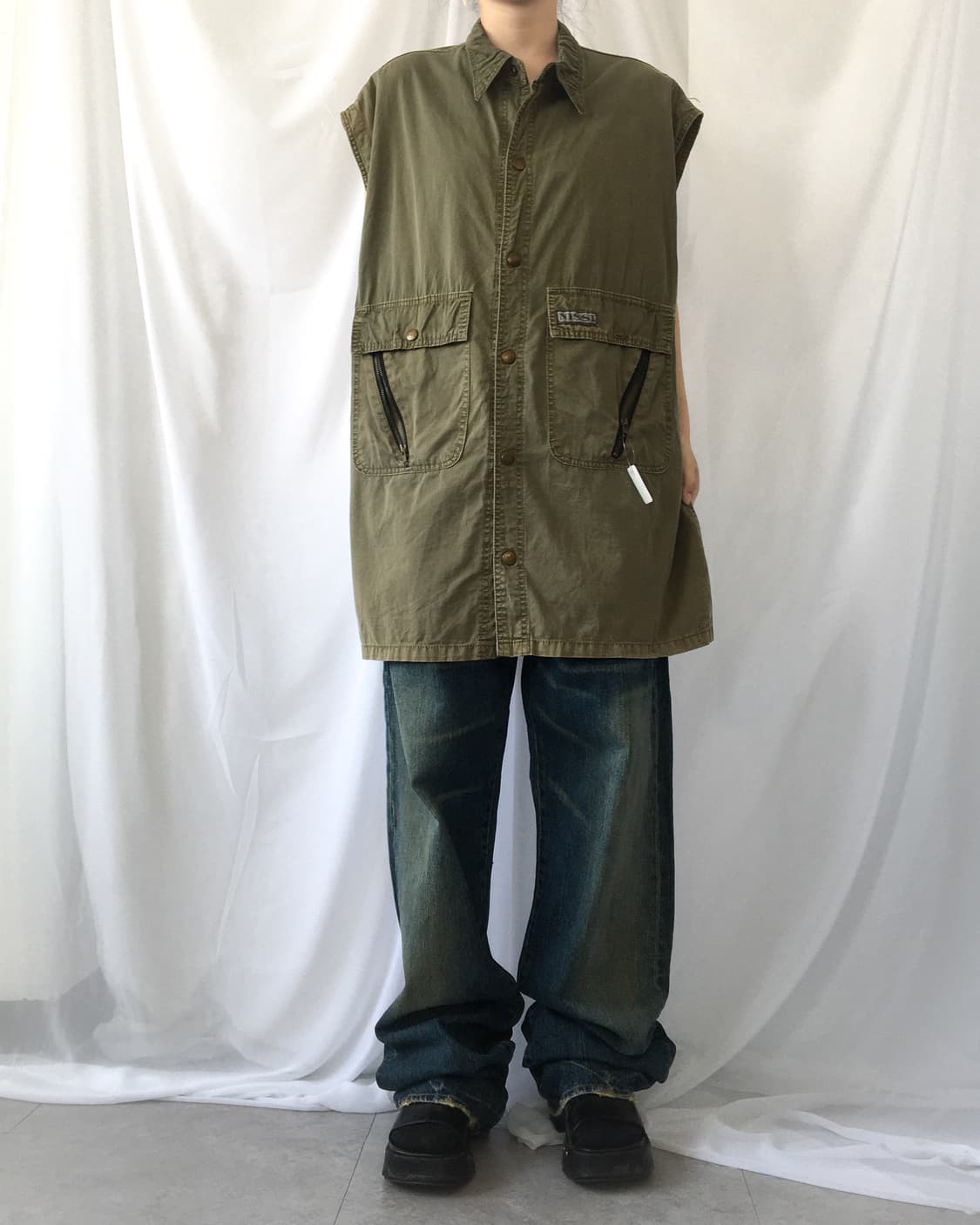Khaki vest 상품이미지4