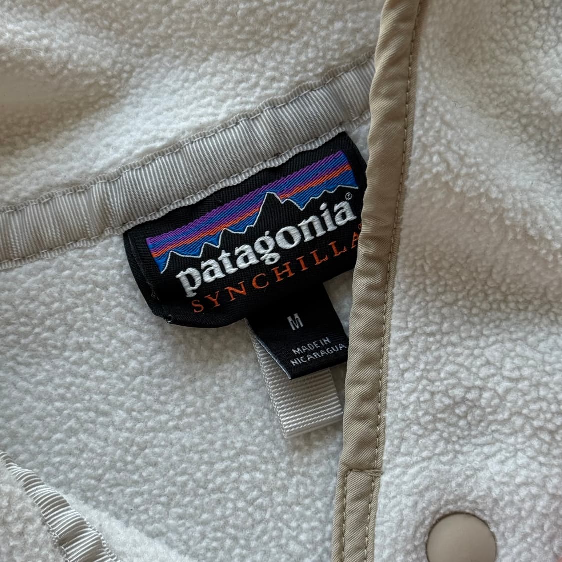 파타고니아 신칠라 투톤 아이보리 화이트 상품이미지7