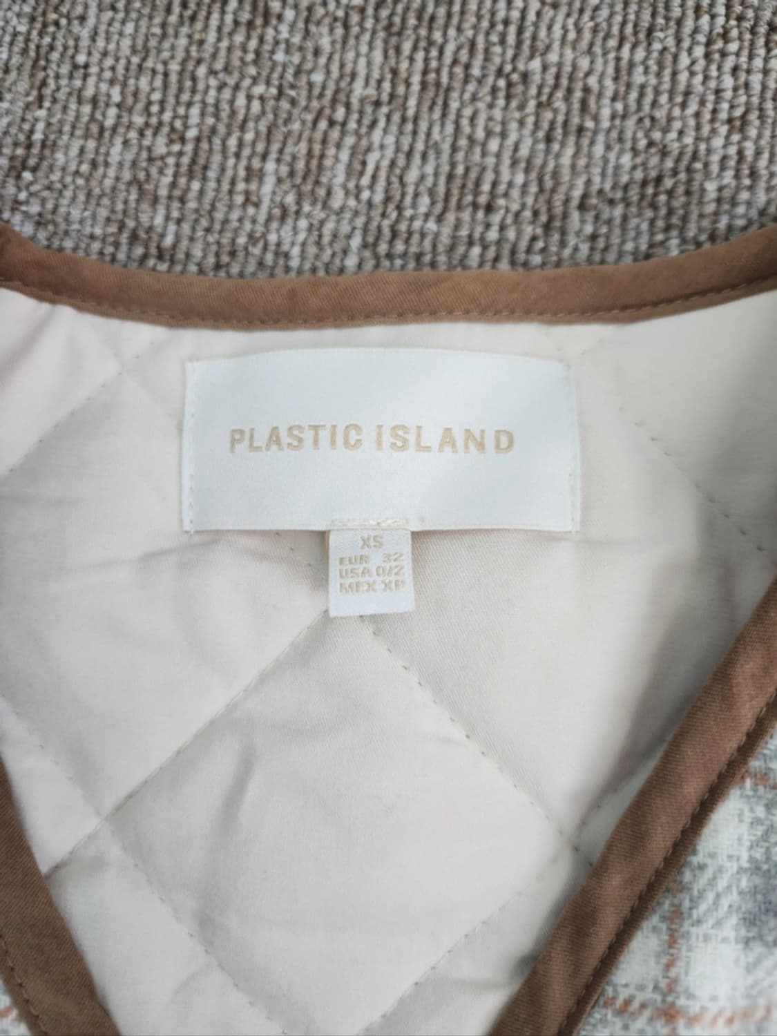 플라스틱아일랜드 체크 아우터 상품이미지2