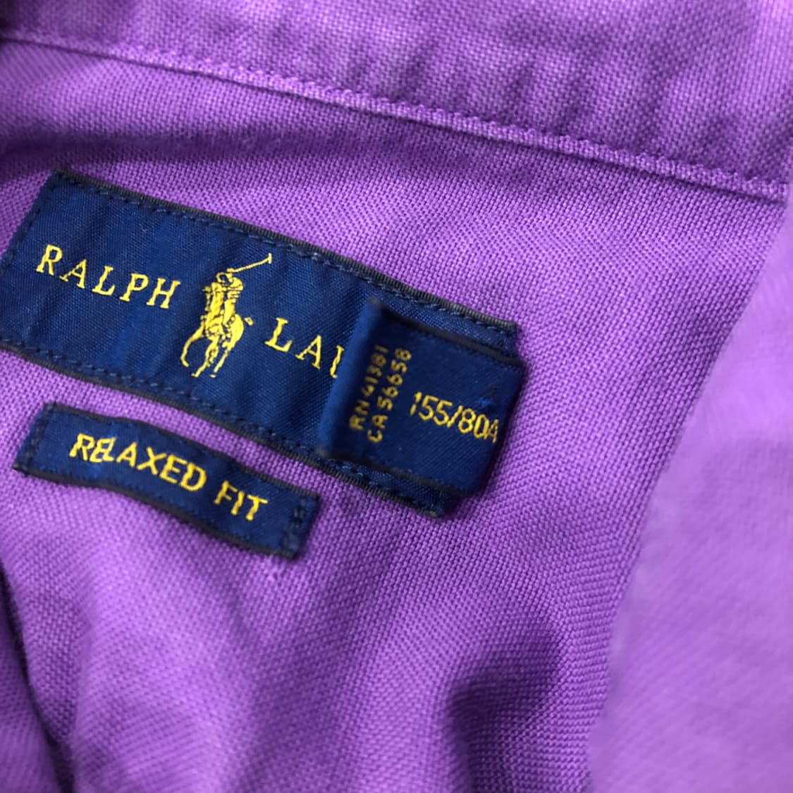XS 폴로 랄프로렌 퍼플 포니 셔츠 상품이미지5
