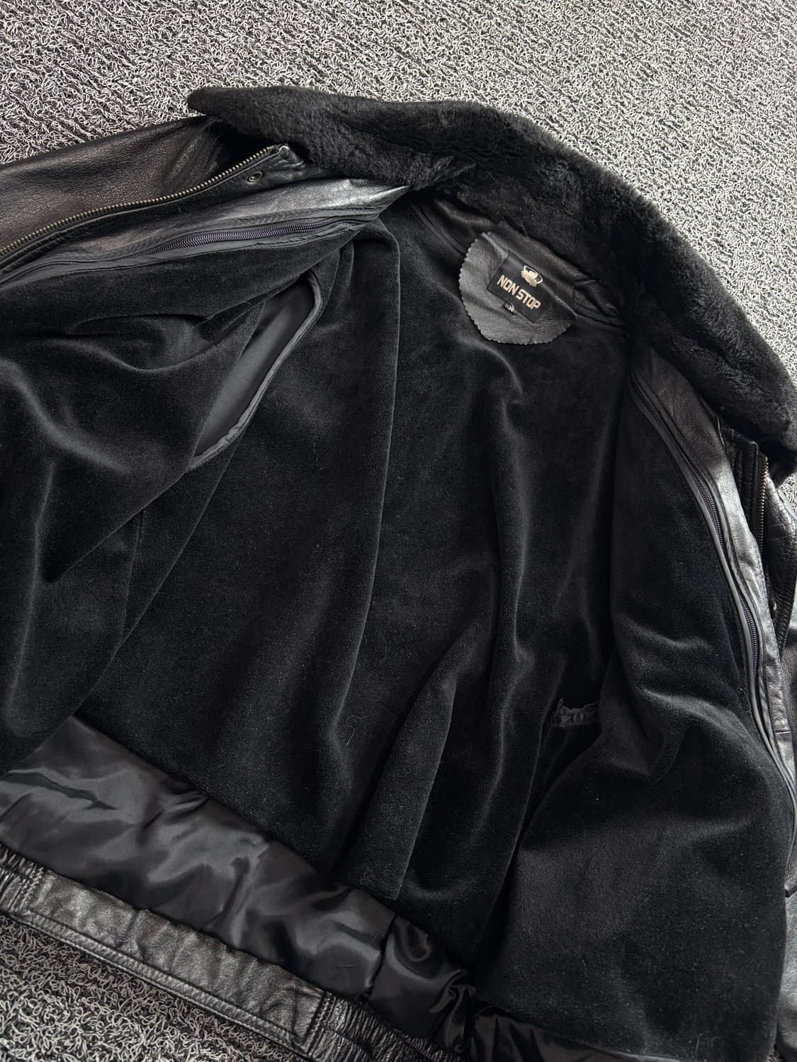 NONSTOP 빈티지 아카이브 외내피 램스킨 레더 자켓 3466 상품이미지4