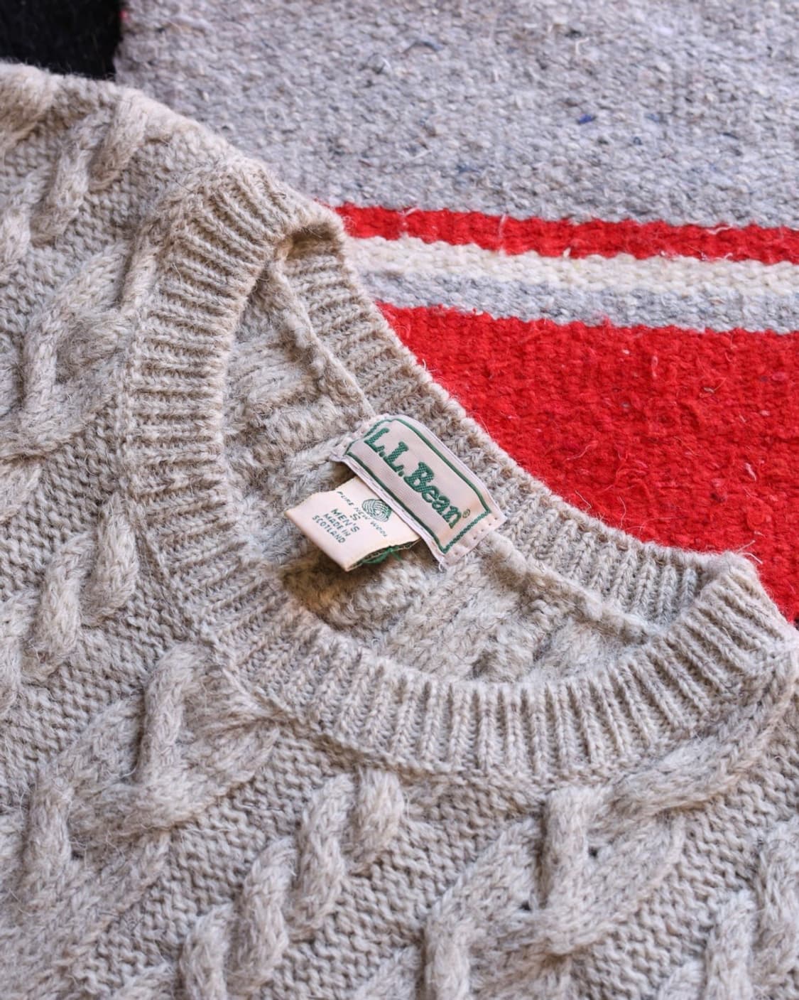 엘엘빈 80s 패어아일 믹스 피셔맨 니트 상품이미지2