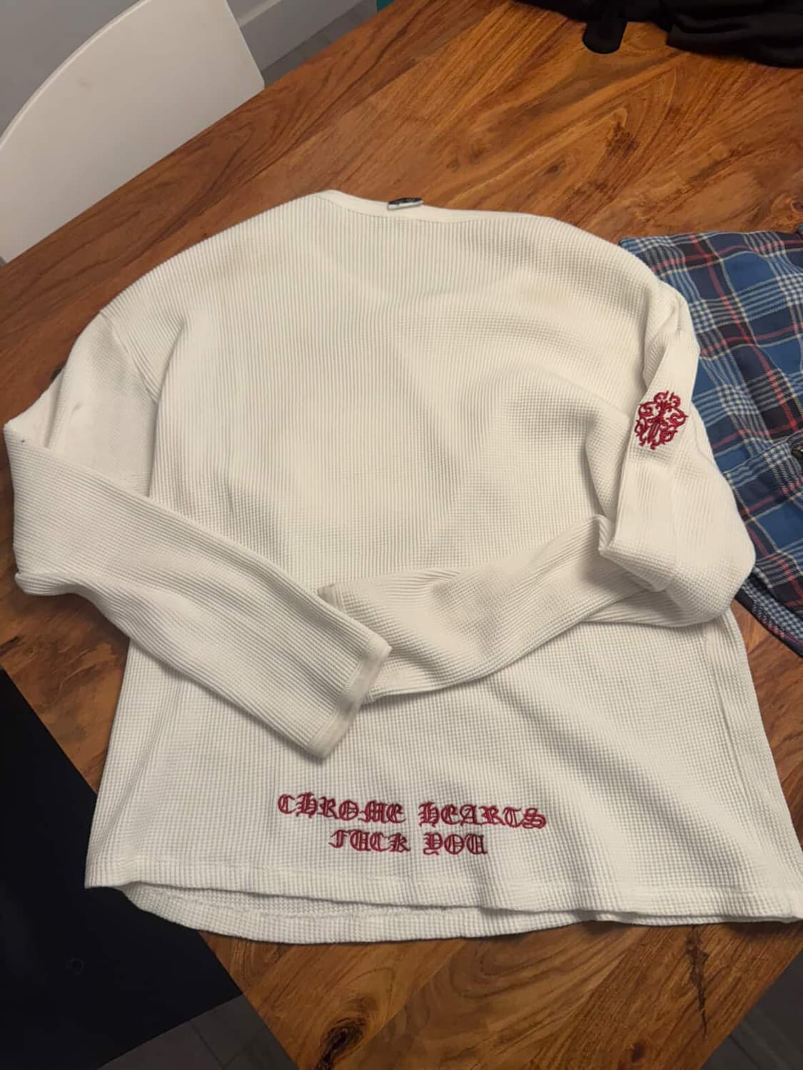 빈티지 크롬하츠 Fuck You 써멀 롱슬리브 상품이미지1