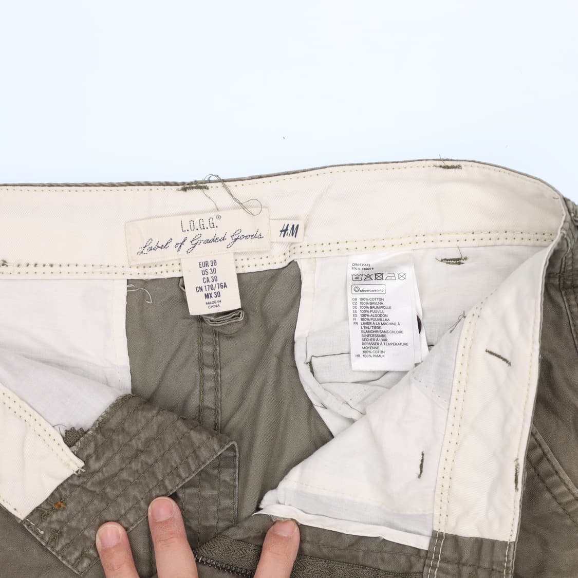 EU30 H&M 카고 반바지 0316H1 상품이미지4