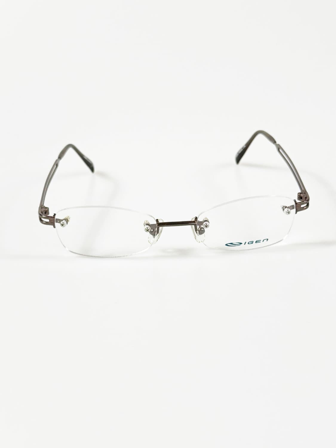 IGEN 무테 스퀘어 메탈 프레임 빈티지 안경 상품이미지1