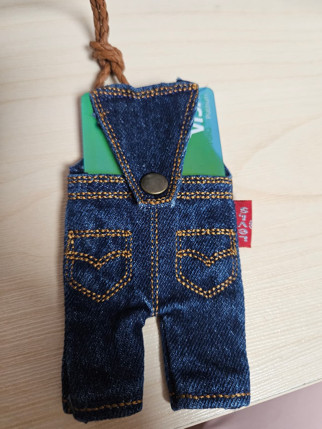 💙Levi's 리바이스 데님 미니 멜빵바지 카드지갑/카드홀더 상품이미지7