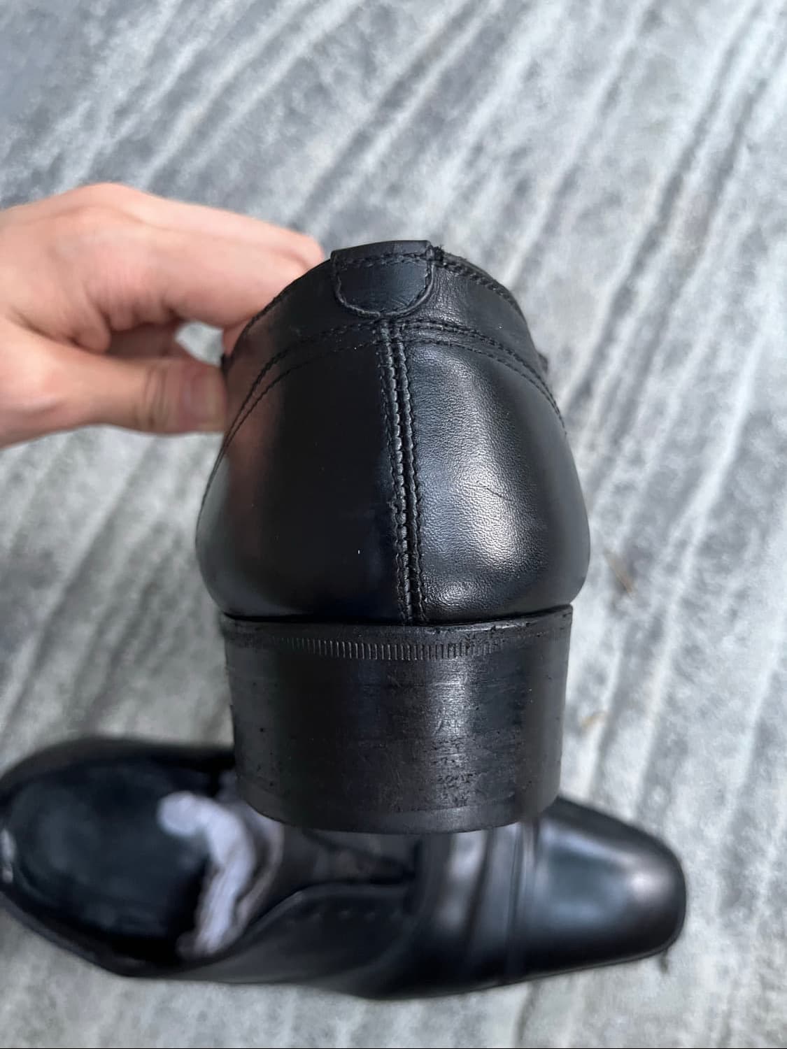 톰포드 엘칸 옥스포드 구두 카프스킨 레더 블랙 로퍼 8t 사이즈 상품이미지4