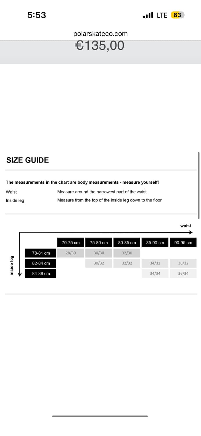[폴라] 93 데님 다크 블루 (34 X 32) 상품이미지5