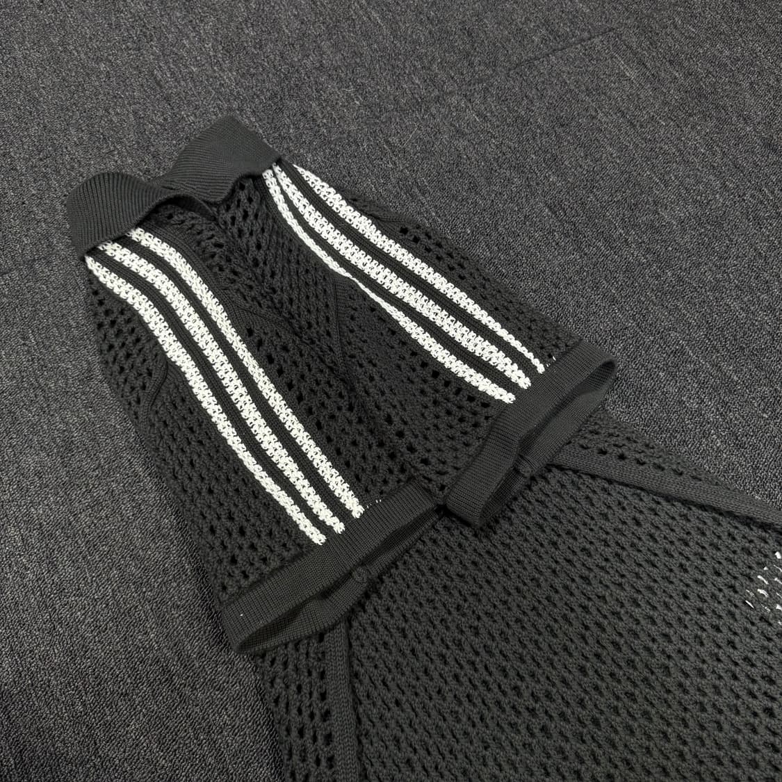 아디다스 x 클랏 크로셰 폴로 카본 니트 탑 상품이미지5