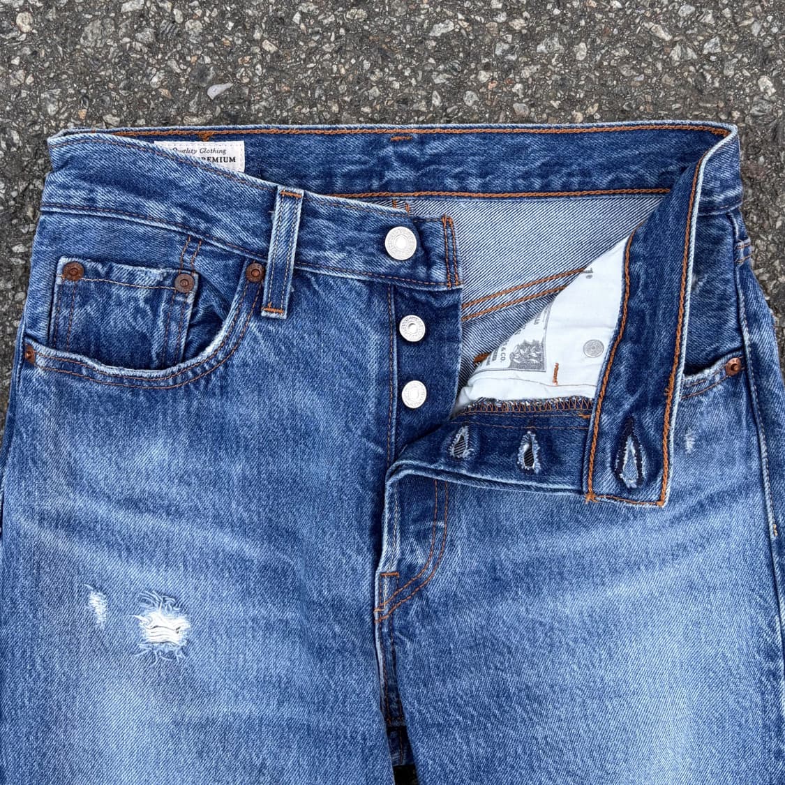 리바이스 501 프리미엄 스트레이트 중청 데님 (28)  상품이미지2