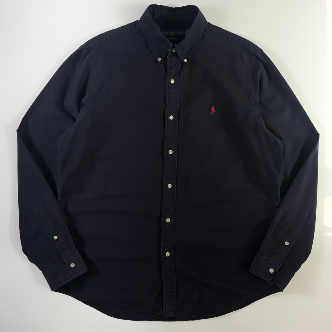 Polo 폴로 랄프로렌 네이비 옥스포드 레드 포니 셔츠-#원윜구매가능   상품이미지1