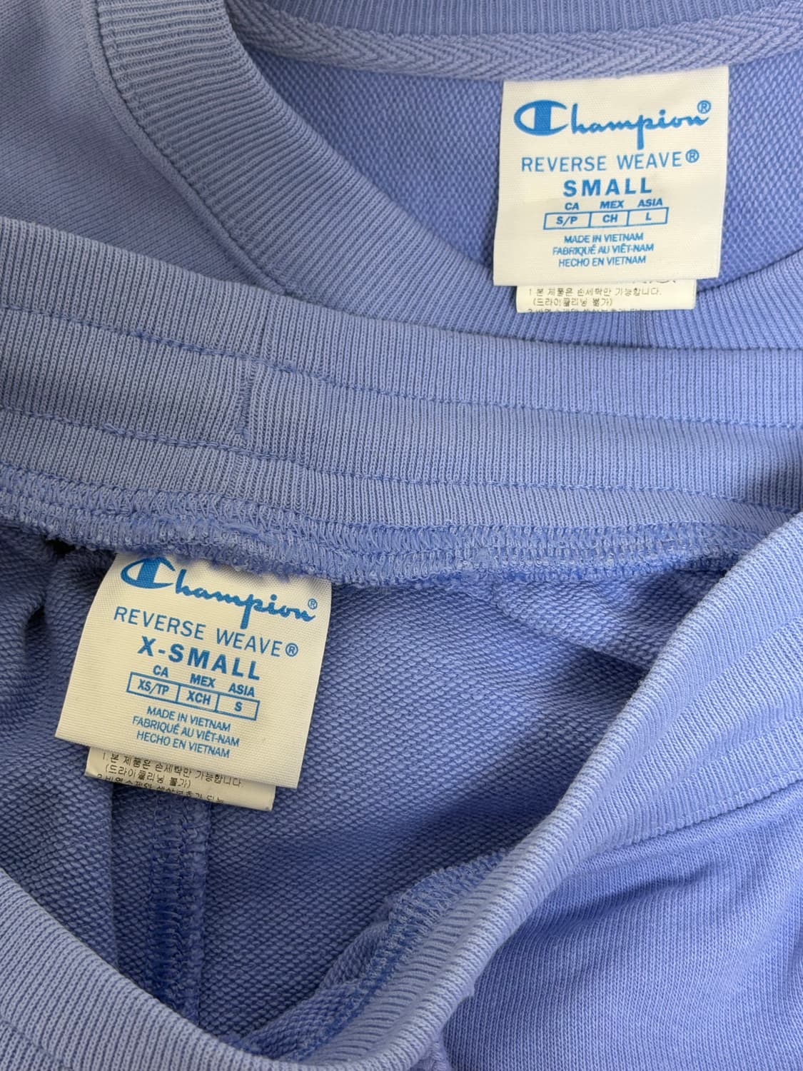 챔피온 리버스위브 프렌치테리 트레이닝 세트 S/XS 상품이미지6