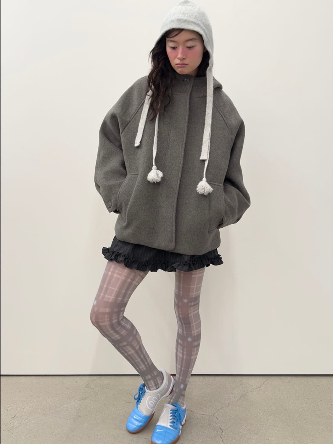 타입서비스 후디드 코트 그레이 상품이미지1