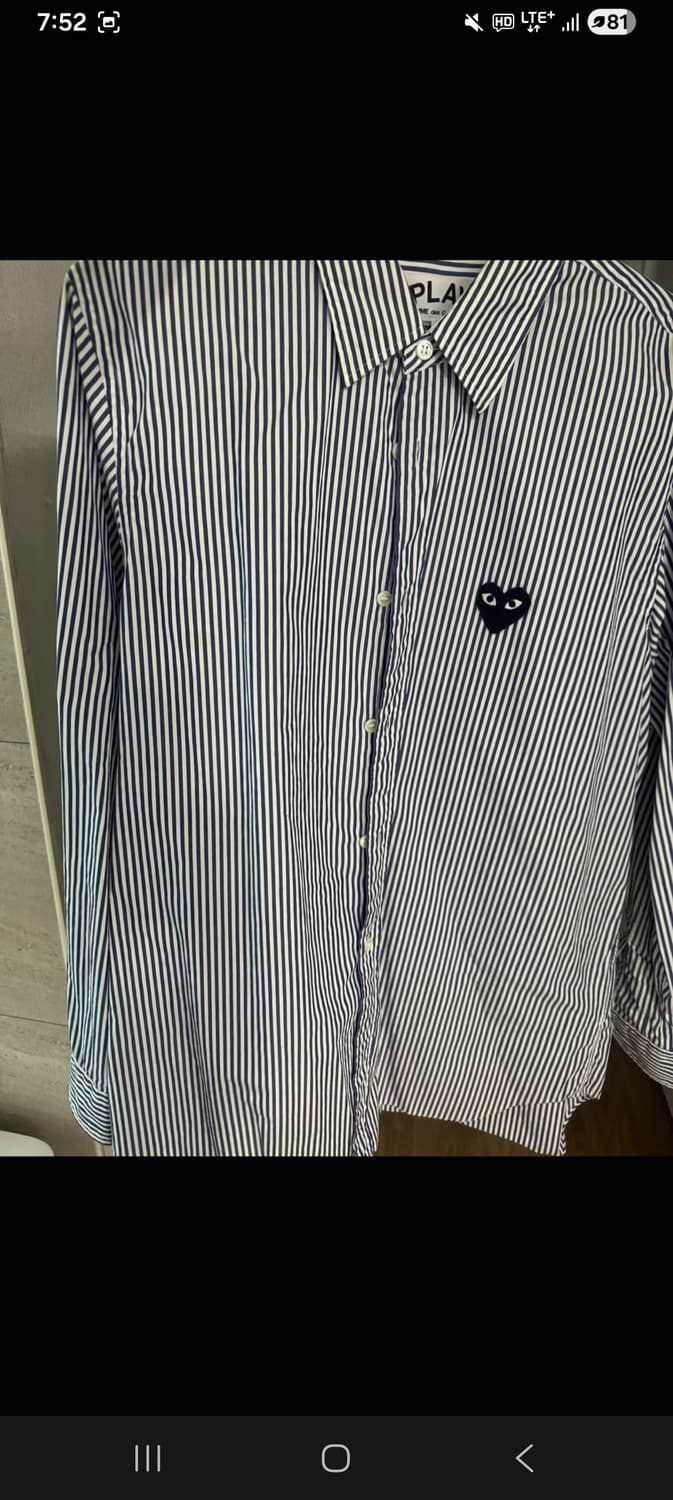 꼼데가르송 스트라이프 셔츠 M 상품이미지1