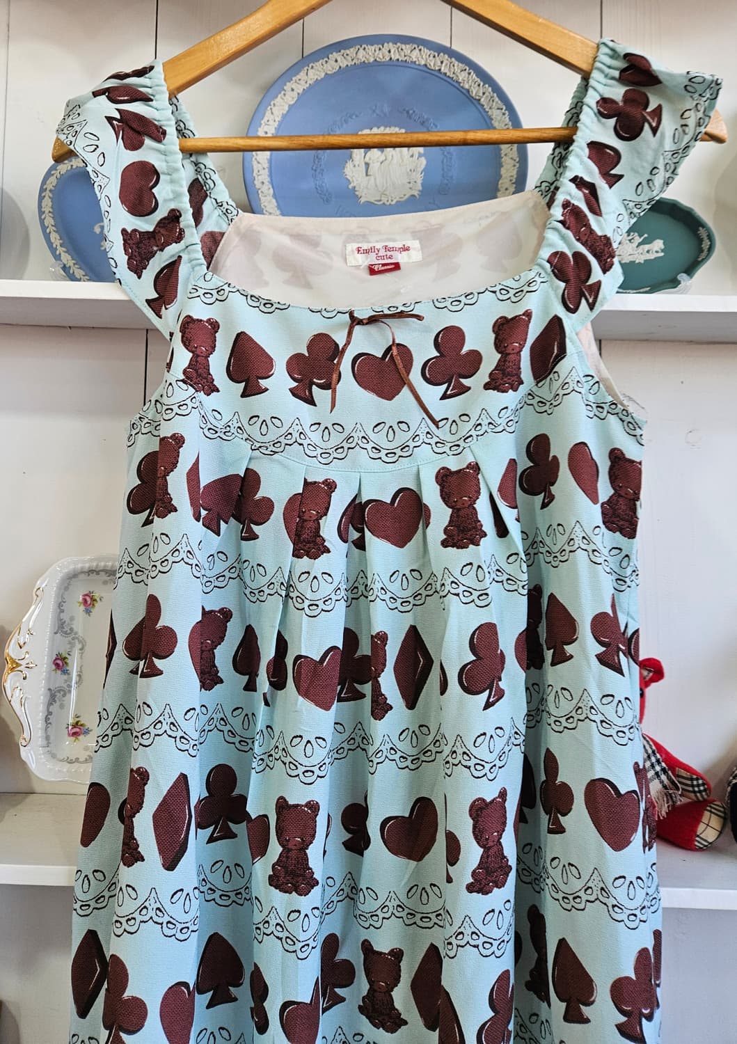 (Emily Temple cute) 민트초코테디 원피스 상품이미지3