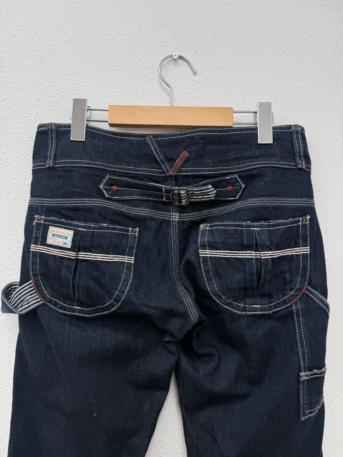 빈티지 Betty Smith 로우라이즈 부츠컷 와이드 데님 팬츠 상품이미지4