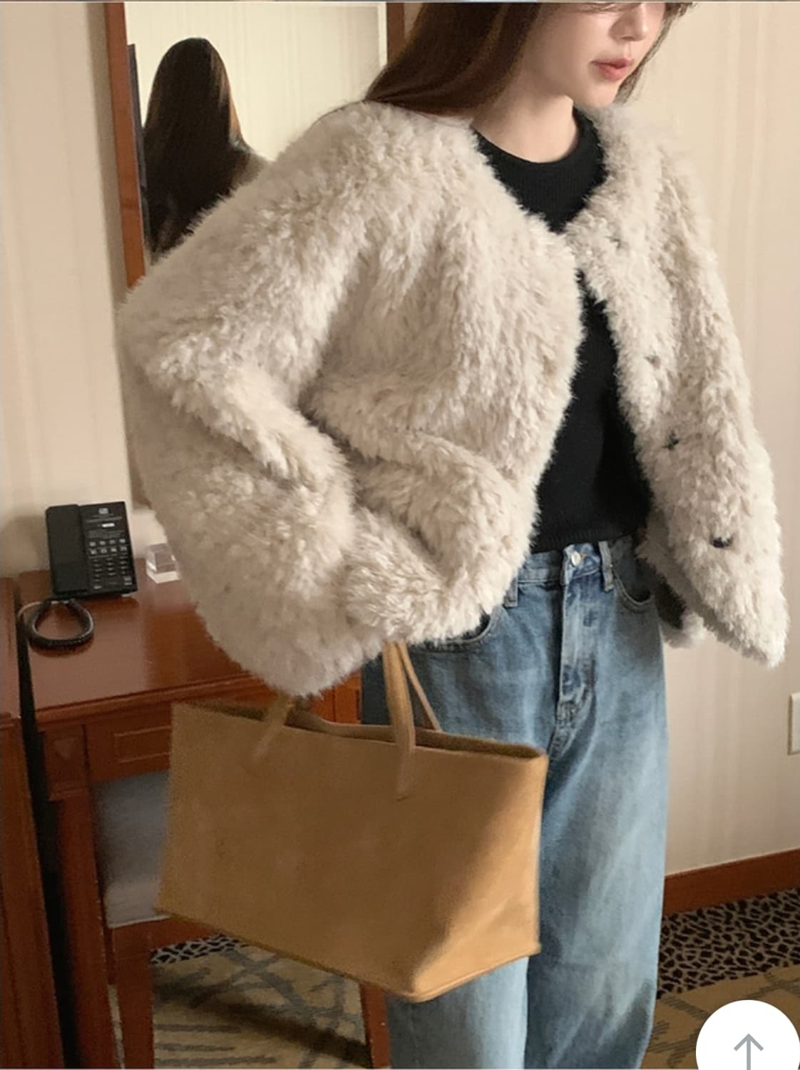 메리어라운드 퍼자켓 상품이미지2