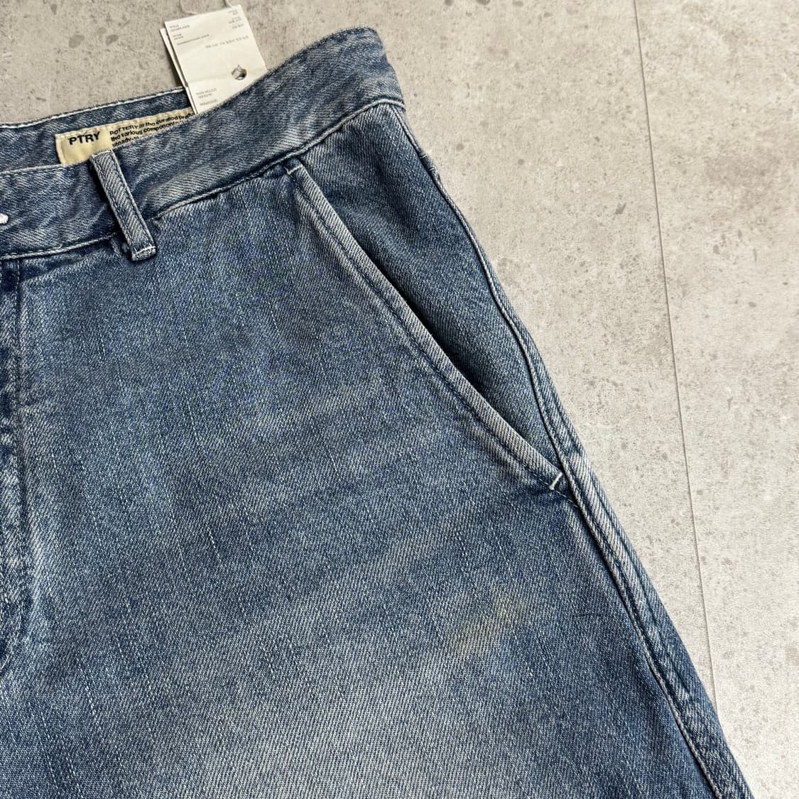 (2) 포터리 데님 팬츠 미드블루 상품이미지8