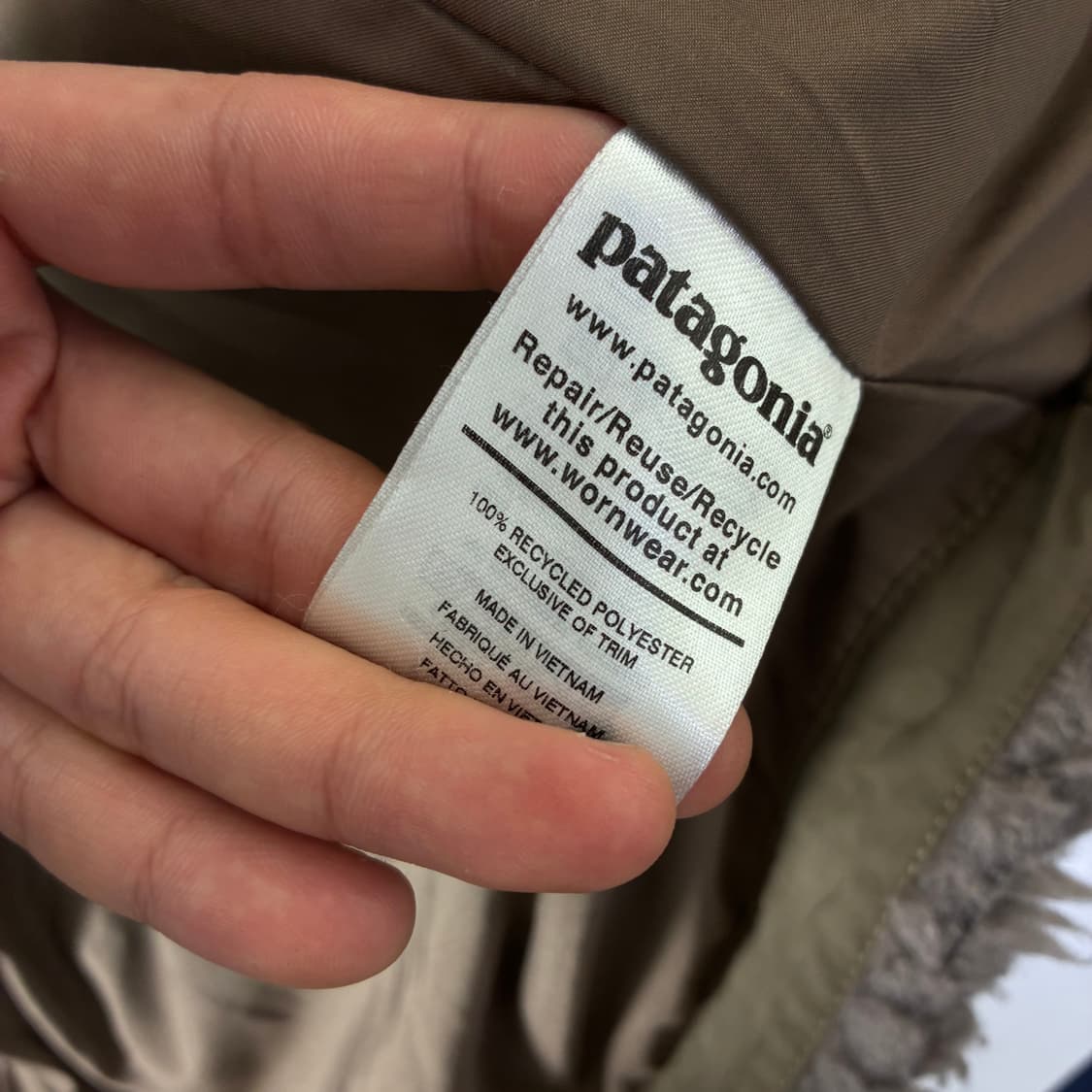 Patagonia 파타고니아 더스티 탄 카키 메사 플리스 코트 상품이미지8