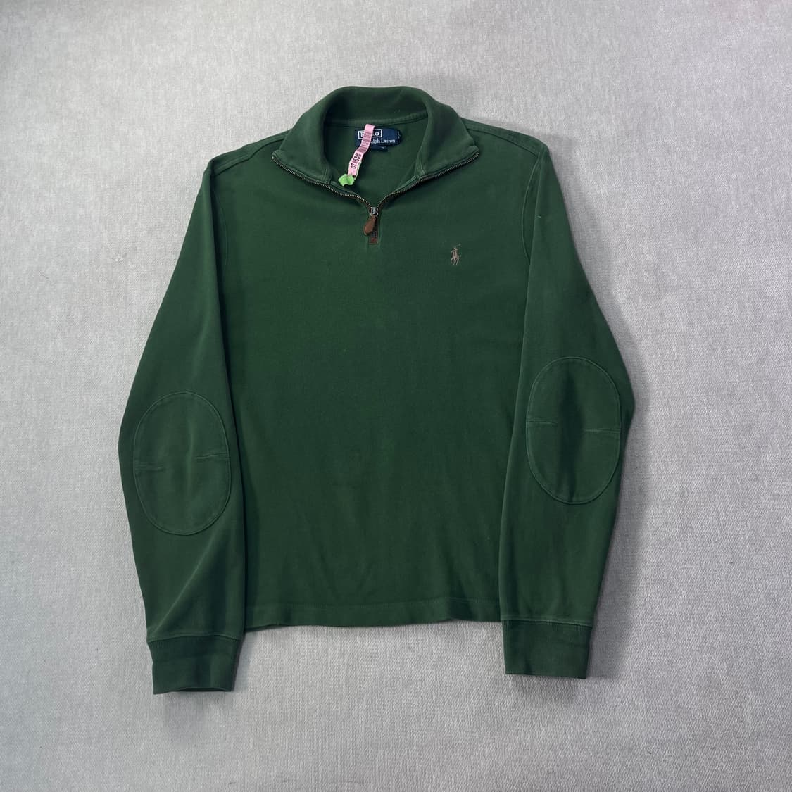 95 폴로랄프로렌 코튼 그린 반집업 니트 상품이미지1