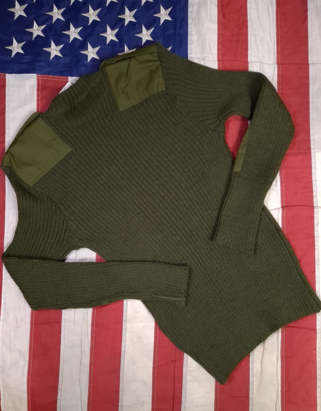 새제품 영국제조 민수용 미해병대 울 코만도 니트 상품이미지4