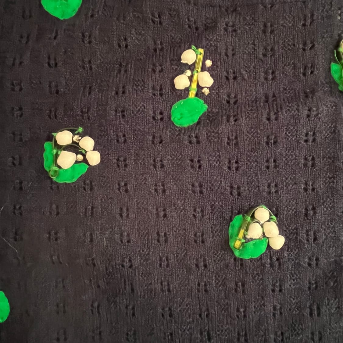 MUVEIL 뮤베르 뮤베일 은방울꽃 반팔 니트 블라우스 상품이미지7