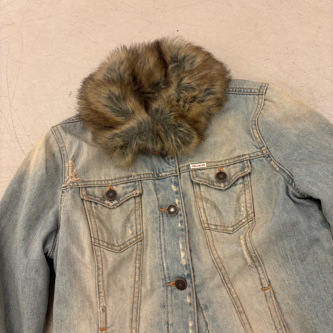 홀리스터 서프 컴퍼니 퍼 데님 자켓 상품이미지2