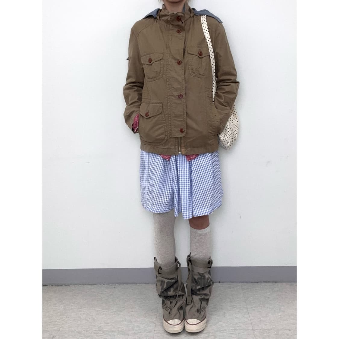 빈티지 워크웨어 유틸리티 y2k 하이넥 자켓 상품이미지2