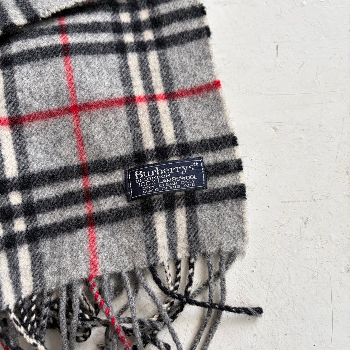 90s 버버리 빈티지 체크 머플러 OS 상품이미지3
