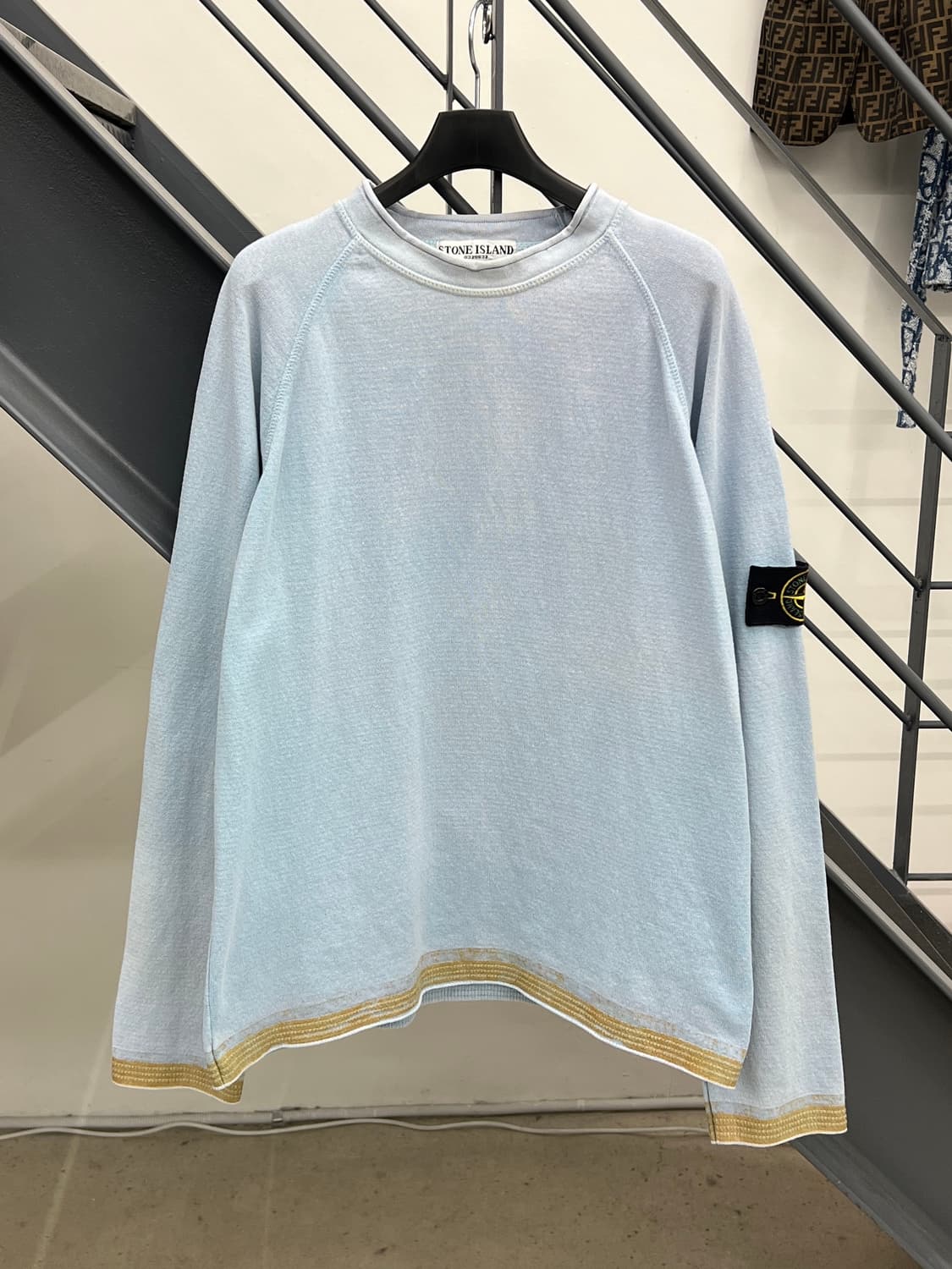 스톤아일랜드 00s 와펜 페인티드 니트 상품이미지1