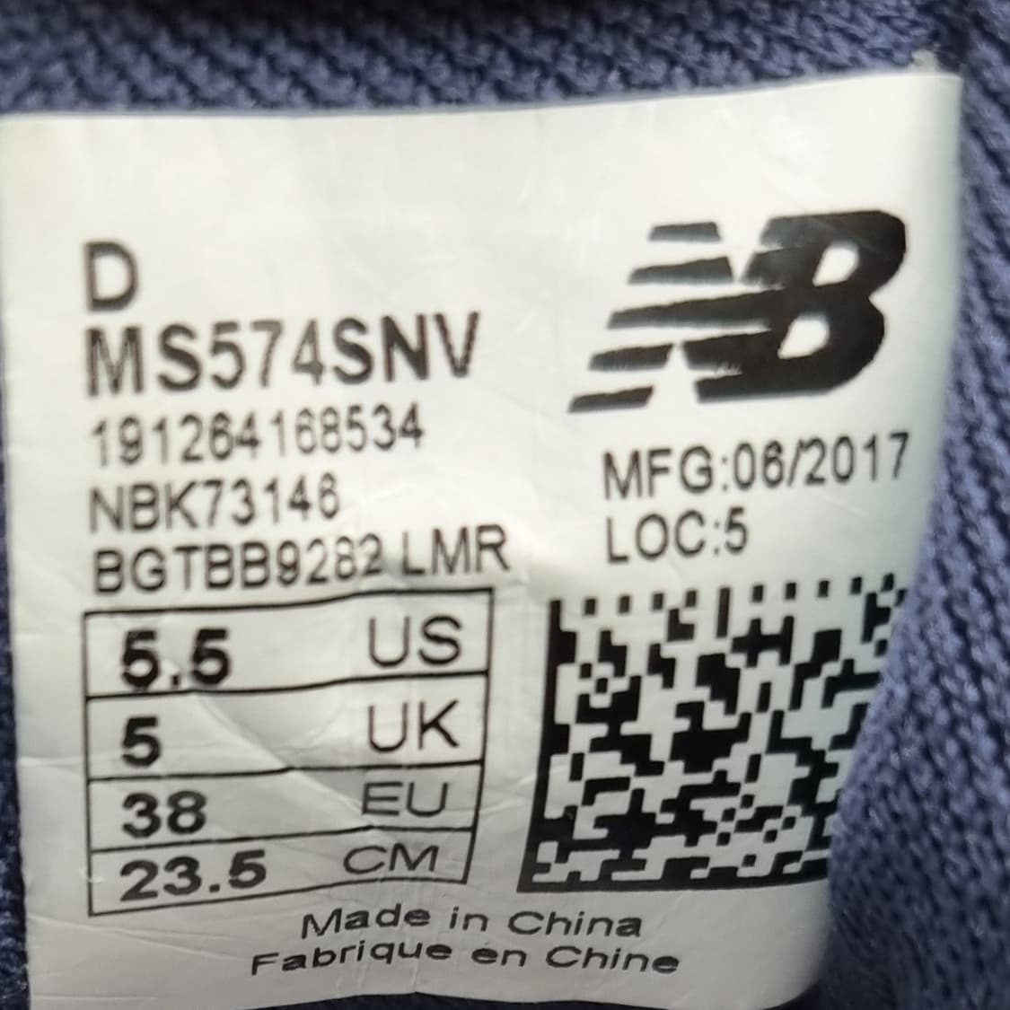 뉴발란스 574 네이비 운동화235 상품이미지6