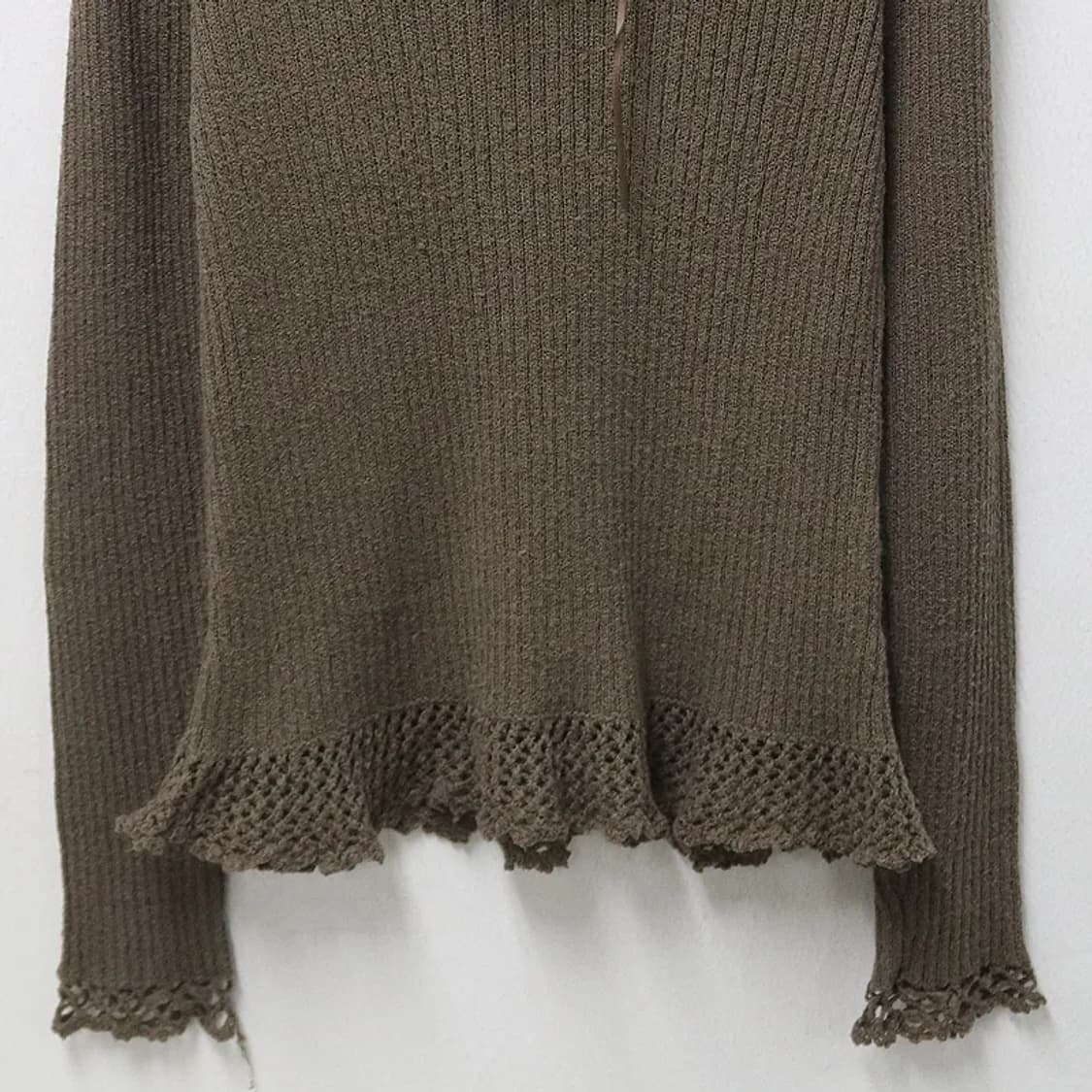 ROSA CHERI 프릴 y2k 울 혼방 니트 63135 상품이미지4