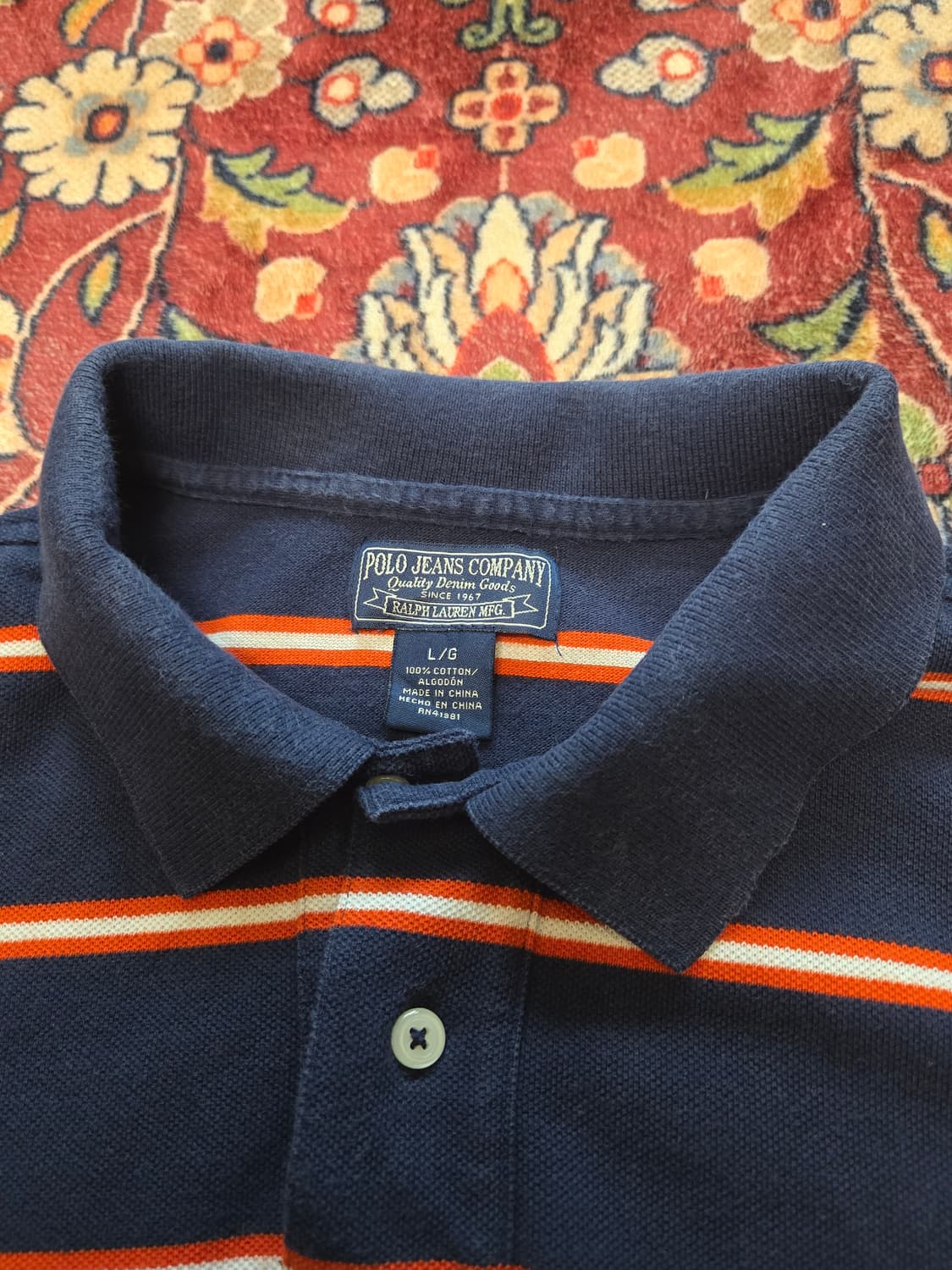 폴로진스Polo Jeans Co. 반팔 카라 셔츠 (L사이즈) 상품이미지4