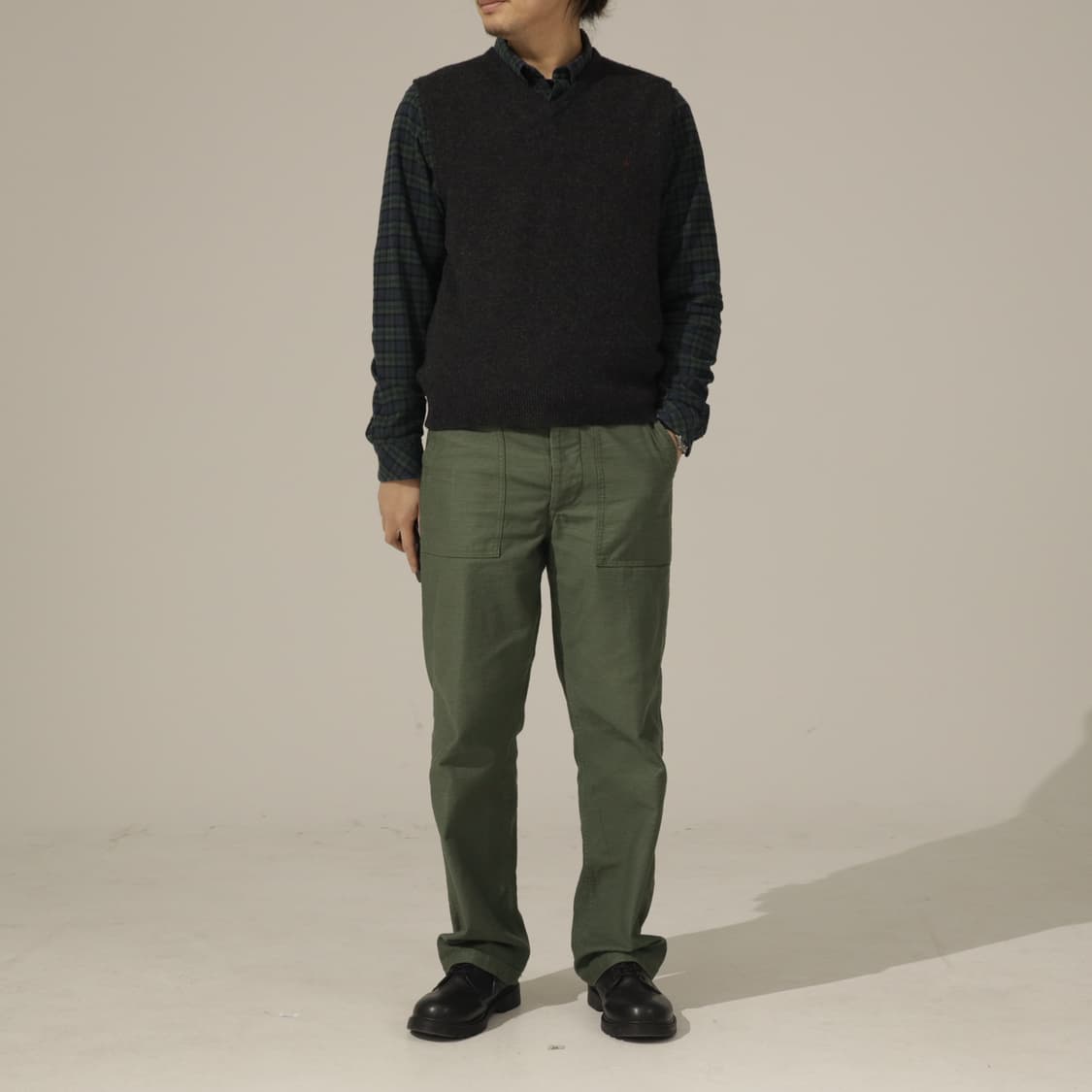 폴로 램스울 브이넥 니트 베스트 상품이미지8