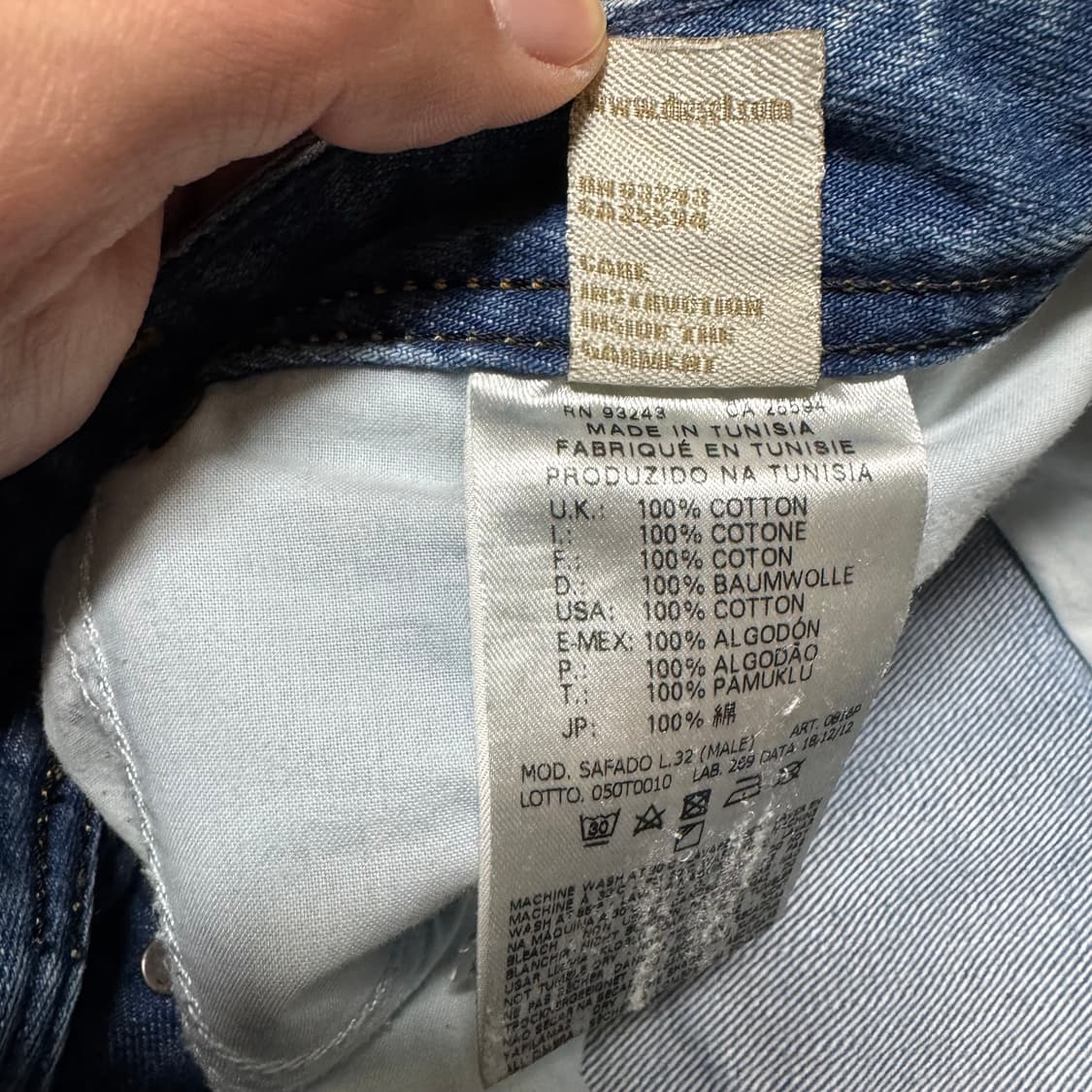 디젤 사파도 플레어 데님팬츠 상품이미지9