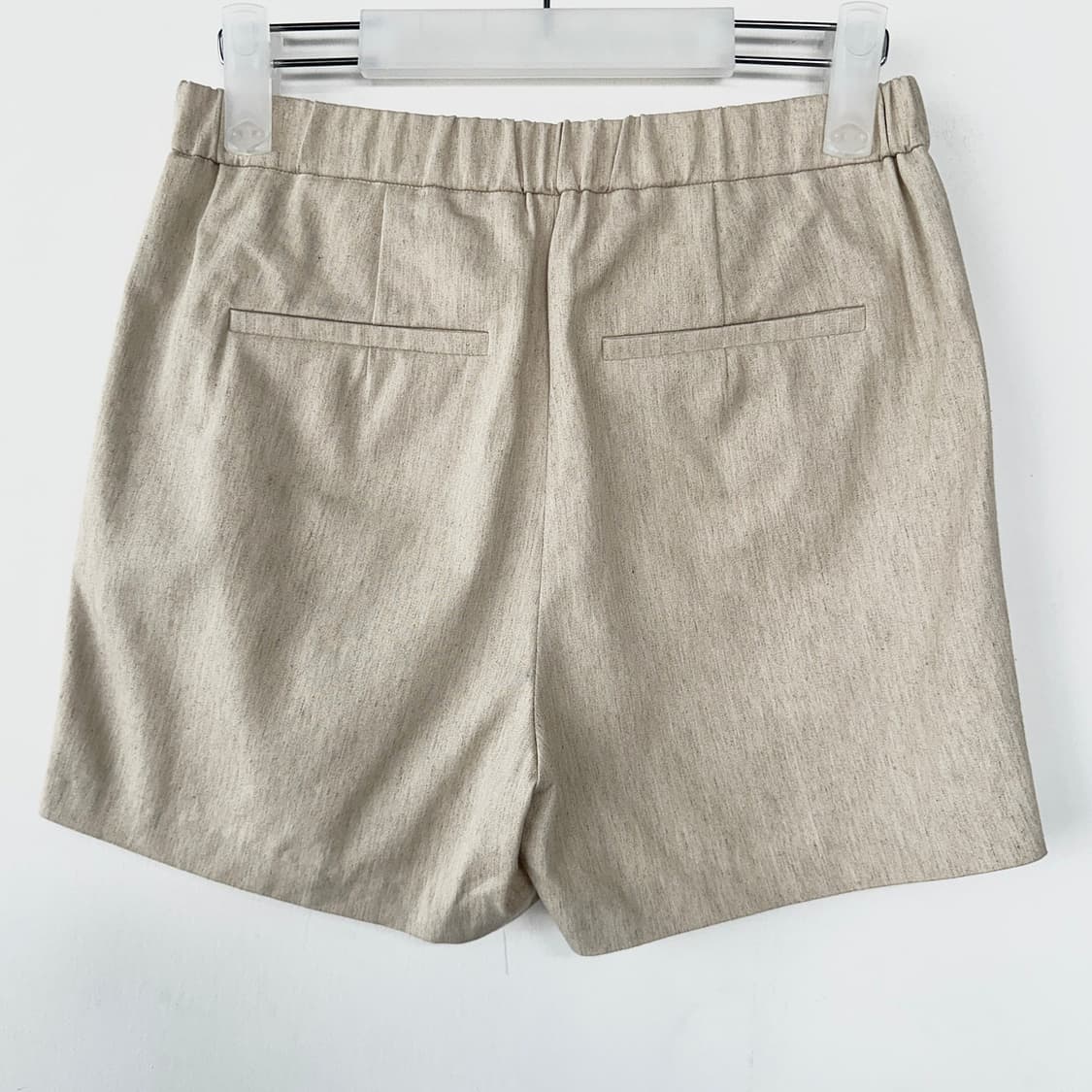 더캐시미어 린넨 코튼 백 밴딩 쇼츠 상품이미지4