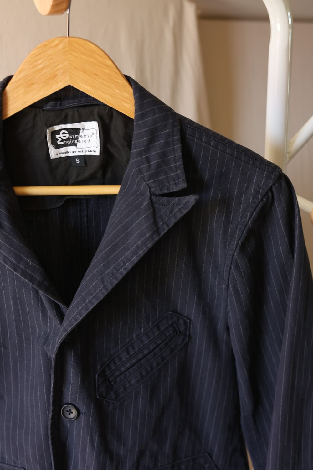 엔지니어드가먼츠 스트라이프 테일러드 자켓S 상품이미지3