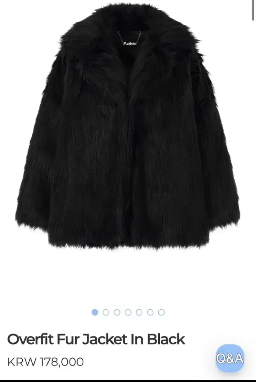 페일제이드 블랙 퍼자켓(새상품) 상품이미지1