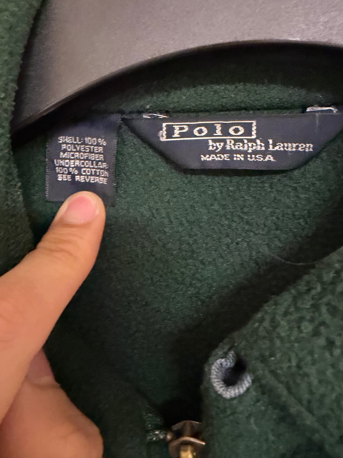 80s made in usa 폴로랄프로렌 플리스 블루종 M 상품이미지3