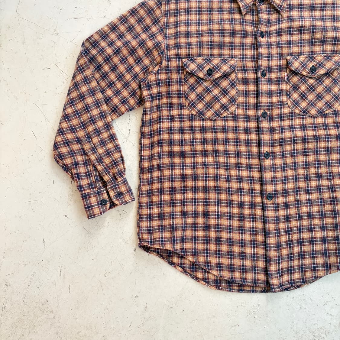 90s 리바이스 알래스카 빈티지 플란넬 체크셔츠 L 상품이미지3