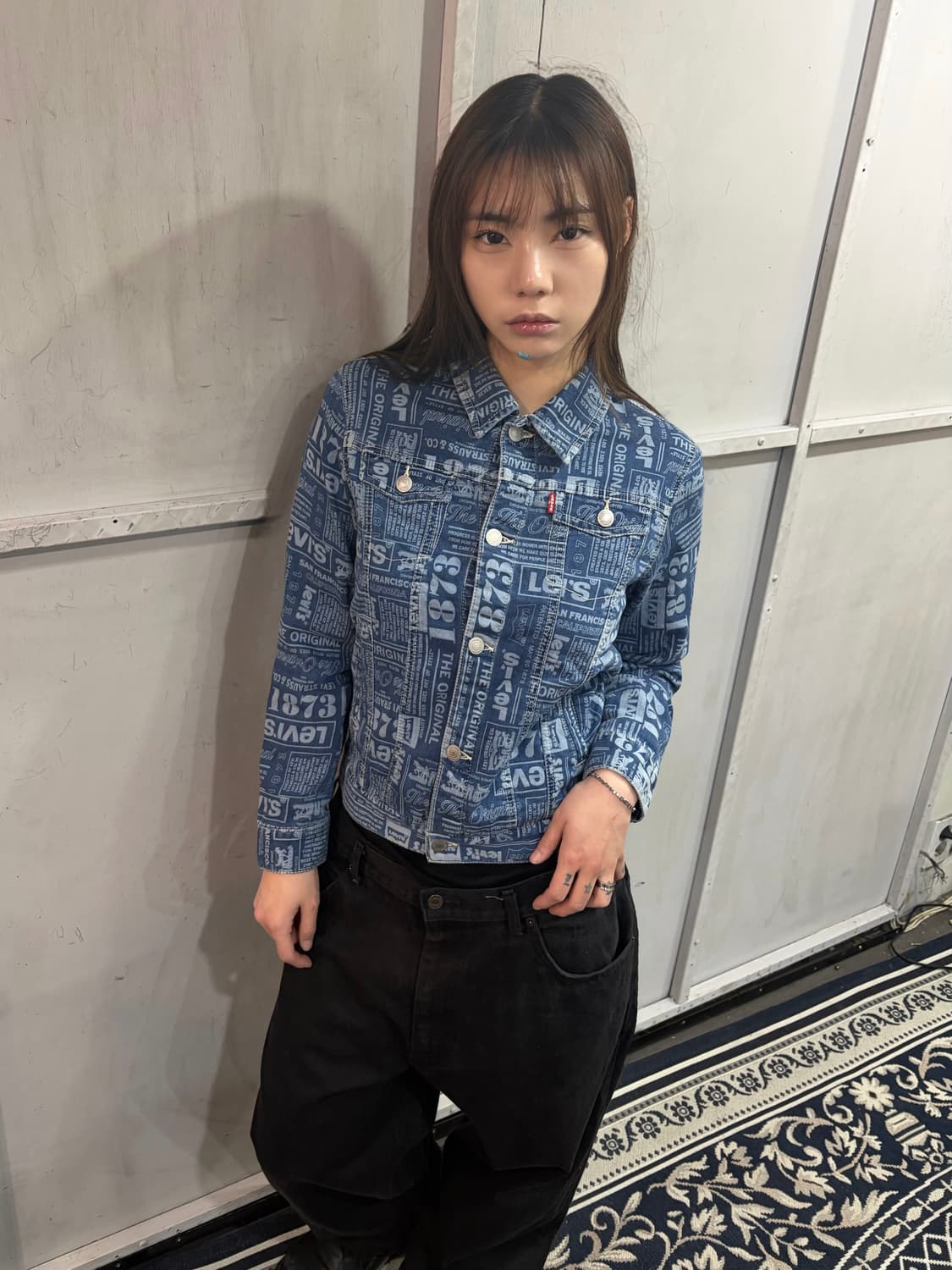 00s LEVIS girlz denim tracker jacket 상품이미지2