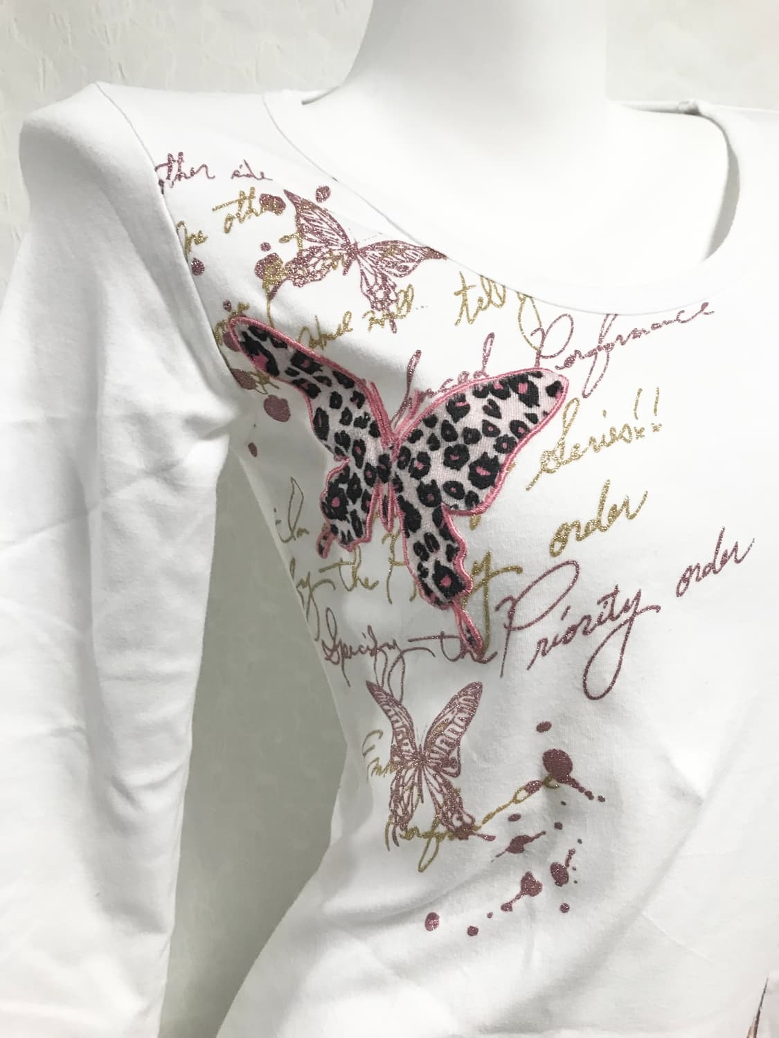 빈티지 갸루 펑크 벨벳 글리터 롱슬리브 탑 상품이미지3